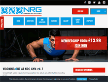 Tablet Screenshot of nrggym.com